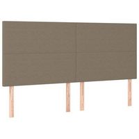cabecero de cama color topo 160x5x118128 cm tela vidaxl