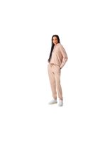 pantalon champion rib cuff pants mujer beige