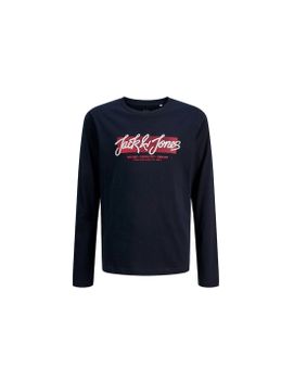 Camiseta Jack and Jones Jjurban Ls Crew Neck Sky Captain Infantil