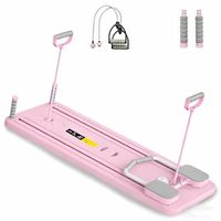 tabla de pilates plegable multifuncional magic gym rosa