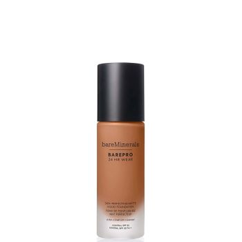 bareMinerals Barepro 24Hr Matte Comfort Liquid Foundation Mineral Spf20 30ml (various shades) - Med. Deep 45 Neutral