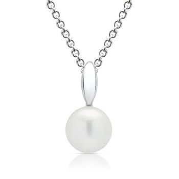 Cadena de plata 925 con colgante de perlas