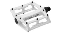 pedales planos 3d con forma invertida   blanco