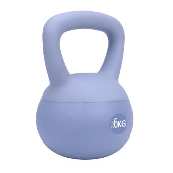 Hot Selling Home Fitness Pesa Rusa 2kg, 4kg, 6kg, 8kg, 10kg, 12kgTraining Gym Strength Floor Protect PVC iron sand Soft Kettlebell,Superficie de Caucho Blando Pesa