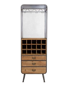 Mueble bar de madera marrón