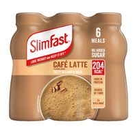 slimfast milkshake multipack bottle cafe latte