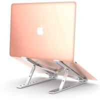 klack soporte de aluminio plegable y ajustable para tabletportatil hasta 17