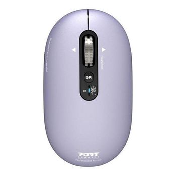 Ratón Port Designs Pure MAC Bluetooth 3200 DPI Lavanda Recargable Multidispositivo