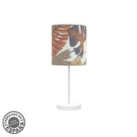 fabrilamp lampara de sobremesa pequena etiopia 1xe14 blancoestampado