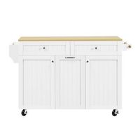 isla de cocina - comedor extensible - ideal para cocina y comedor - blanco