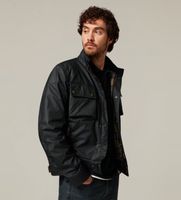 belstaff para hombre 105306 chaqueta racemaster marino 46 casual algodon