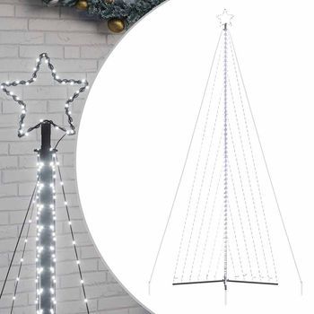 Árbol De Navidad Led 789 Leds Blanco Frío 476 Cm