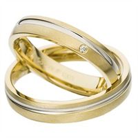 alianzas oro amarillo y blanco 4mm