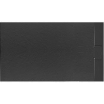 Plato De Ducha Rea Bazalt Black 80x120