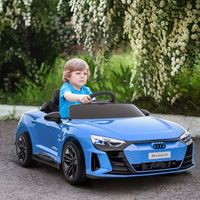 coche electrico audi rs e-tron gt para ninos 3 anos azul homcom