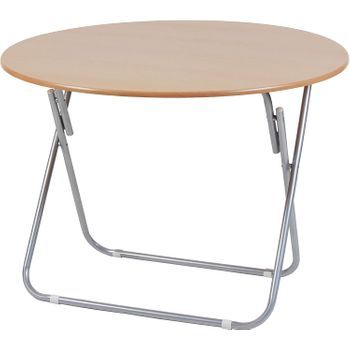 Mesa Plegable (ø100 Cm) Madera Haya Vaporizada