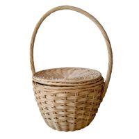 cesta ratan natural 30x24x50 cm