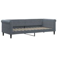 cama individual  cama para adultos  sofa cama terciopelo gris oscuro 80x200 cm
