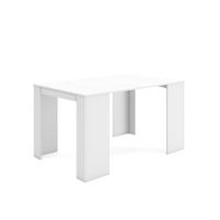 mesa consola extensible mesa comedor plegable 140 para 6 comensales comedor y cocina estilo moderno blanco
