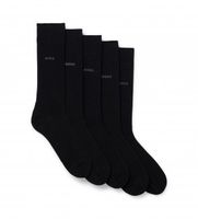boss para hombre 50478221 pack 5 pares de calcetines uni negro 35-38 homewear algodon
