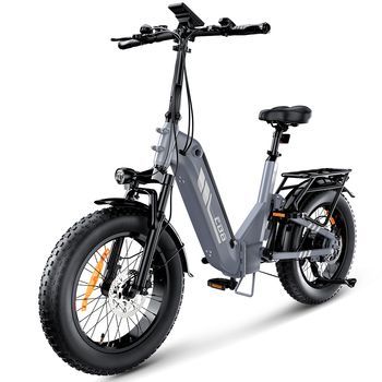 Bicicleta Eléctrica Plegable Iscooter Eb8, Neumáticos Anchos De 20
