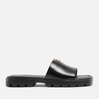 Coach Women's Florence Leather Sliders - UK 8