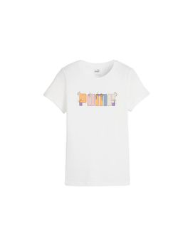 Camiseta Puma Essential+ Graphic Blanco Mujer