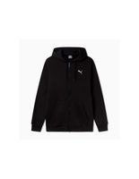chaqueta puma essentials graphic hoodie fz hombre negro