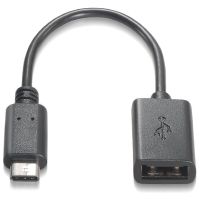 nanocable cable usb 20 tipo c a usb tipo a machohembra 15cm negro
