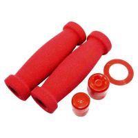 punos manillar soft 22mm extremos abiertos rojo