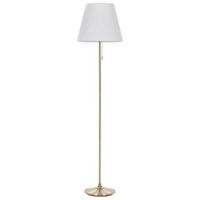 lampara de pie de metal laton blanco poliester 148 cm sala de estar torysa