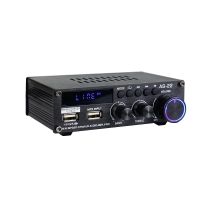amplificador de potencia integrado de 2 canales clase d hi-fi con bluetooth mini stereo digital airaux as-22 45w rms max