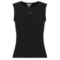 calvin klein jeans camiseta tirantes sl woven label 2x2 baby rib cuto para mujer