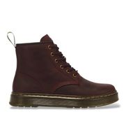 dr martens para hombre 41681600 botines de piel brookline chukka granate 43 plano cordones casual