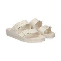 birkenstock sandalias planas mujer - blanco talla 40n