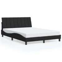 cama matrimonial  cama para adultos  estructura de cama sin colchon terciopelo negro 120x200 cm