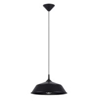 lampara de techo negro acero alt 74