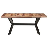mesa de comedor  mesa de cena de madera acacia acabado miel 180x90x75 cm
