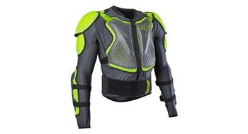 Chaqueta deportiva fox titan gris verde fluorescente