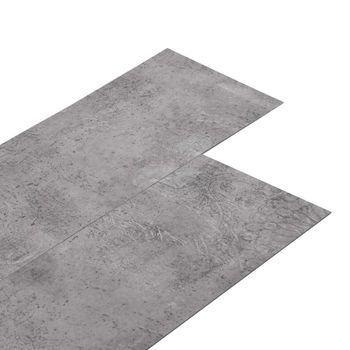 Laminas De Suelo De Pvc Autoadhesivas Cemento Marrón Vidaxl