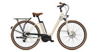 o2 feel ivog city up 4 1 shimano altus 8v 400 wh 28   lino blanco  bicicleta electrica urbana