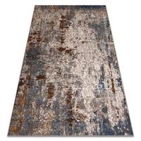 alfombra de lana nain ornamento vintage 770051622 beige  azul oscuro 80x150 cm