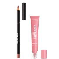 rimmel butter me up  lasting finish lip bundle various shades - 003 bubble gum
