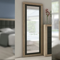 espejo vestidor lara 60 x 180 x 35 cm cambrian grafito
