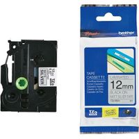 brother tze-m931 original p-touch label tape 12mm x 8m black on silver