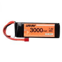 bateria uruav 74v 3000mah 40c con enchufe t para wltoys 144001 124018 124019 104001 124016 017 pieza de coche de rc