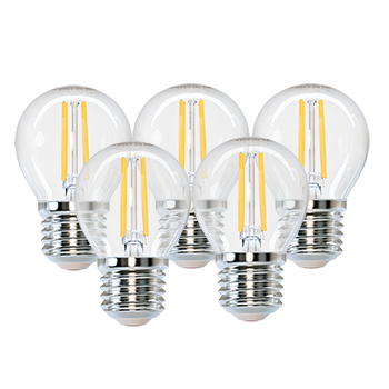 Aigostar Bombilla LED E27 Vintage 8W Equivalente a 75W, Blanco Fria 6500K, 1050 Lumen, Transparente Bombillas A60 LED,  ángulo de Apertura: 360°, No Regulable, 5 Unidades
