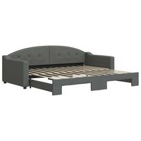 sofa cama  cama para adulto  sofa convertible nido tela gris oscuro 90x200 cm