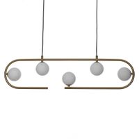 lampara de arana de acero pintado laton cm l86 p95 h22