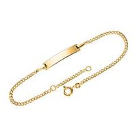 pulsera grabable para mujer en oro 9 quilates